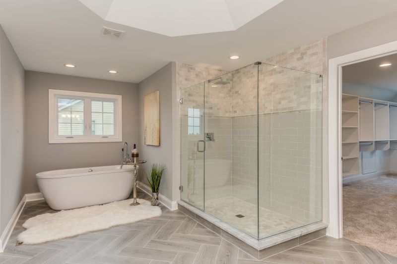 Open Concept Shower with Bench